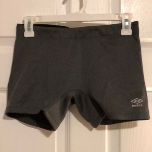 Women’s Umbro Spandex Shorts Small S Grey